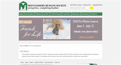 Desktop Screenshot of montgomeryhumane.com